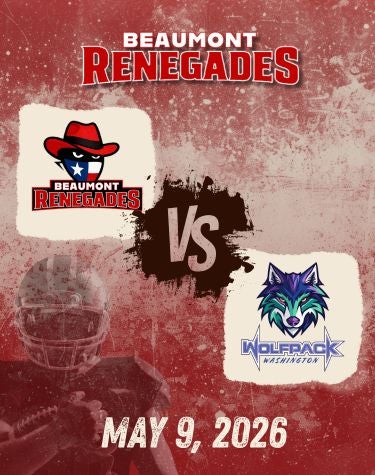 More Info for Beaumont Renegades Vs. Washington Wolfpack