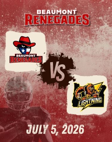 More Info for Beaumont Renegades Vs. Oregon Lightning